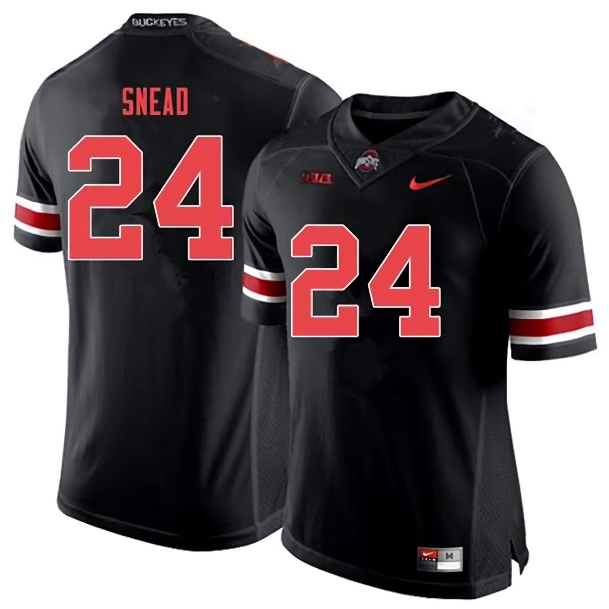 Brian Snead Ohio State Buckeyes Men's NCAA #24 Nike Black Out College Stitched Football Jersey VJW0556BS